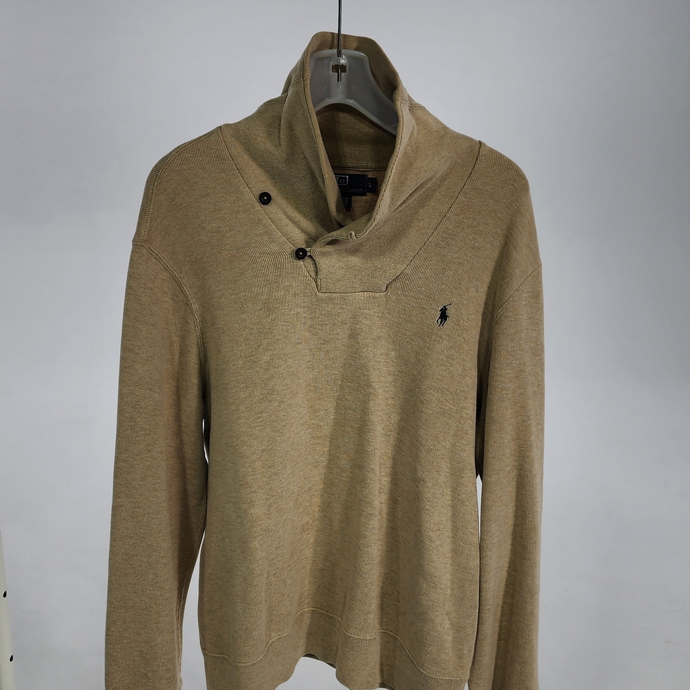 Ralph Lauren Men's Luxury Jersey Shawl-Collar Pullover